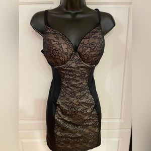 SWEET NOTHINGS BY MAIDENFORM -36D - molded bra shapewear slip/ lingerie